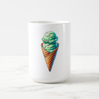 Mint ice cream koffiemok