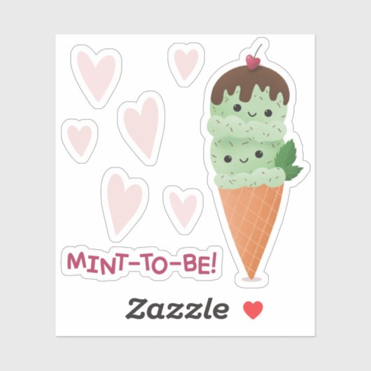 Mint Ice Cream Sticker (Vel)