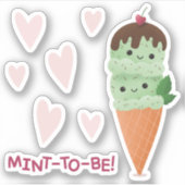 Mint Ice Cream Sticker (Voorkant)