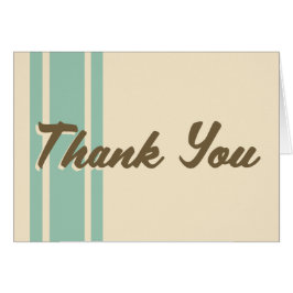 Mint Ice Cream Striped Retro Bedankt voor je brief