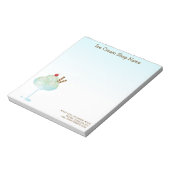Mint Ice Cream Sundae Ice Cream Shop Business Notitieblok (Linkerzijde)
