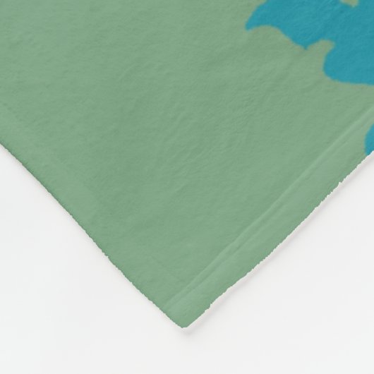 Mint Ice Fleece Deken (Hoek)