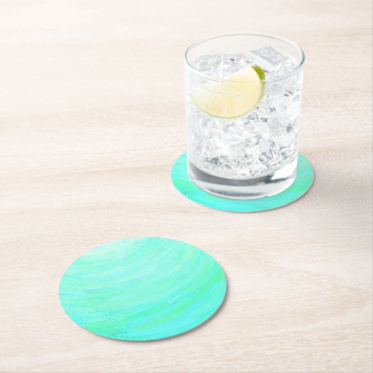 Mint Ice Ronde Kartonnen Onderzetter (Insitu)