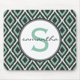 Mint Ikat Monogram Muismat