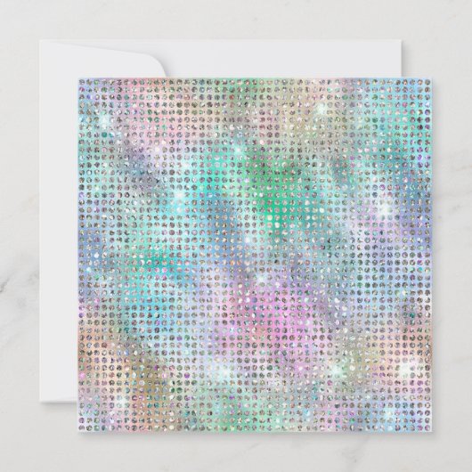 Mint Iridescent Diamond studeerde Folie 60ste verj Kaart (Achterkant)