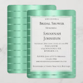 Mint Jewel Ribbon Vrijgezellenfeest Kaart (Voorkant / Achterkant)