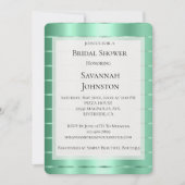 Mint Jewel Ribbon Vrijgezellenfeest Kaart (Voorkant)