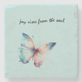 Mint Joy komt uit de Soul Butterfly Stenen Onderzetter