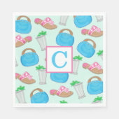 Mint Julep Bermuda Bag Preppy Eerste Derby Servet (Voorkant)