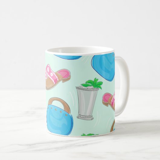 Mint Julep Bermuda Bag Sandalen Derby Preppy Koffiemok (Voorkant rechts)