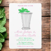 Mint Julep Bourbon Balls Horse Race Derby Day Kaart