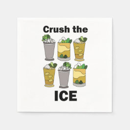 Mint Julep Cocktail Crush The Ice Feest Servet
