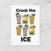 Mint Julep Cocktail Crush The Ice Visitekaartje (Voorkant)