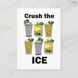 Mint Julep Cocktail Crush The Ice Visitekaartje