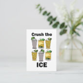 Mint Julep Cocktail Crush The Ice Visitekaartje (Staand voorkant)