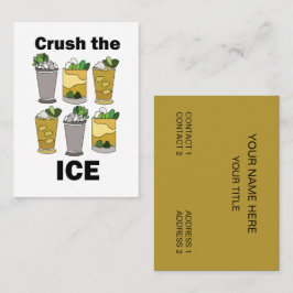 Mint Julep Cocktail Crush The Ice Visitekaartje