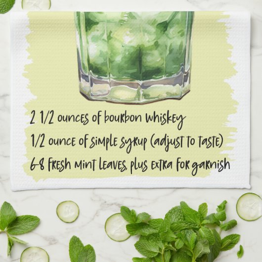 Mint Julep Cocktail Recipe Theedoek (Gevouwen)