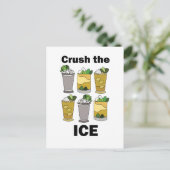 Mint Julep Cocktail Verpletter Het Ijs Grappig Briefkaart (Staand voorkant)