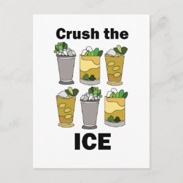 Mint Julep Cocktail Verpletter Het Ijs Grappig Briefkaart