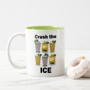 Mint Julep Cocktail Verpletter Het Ijs Grappig Tweekleurige Koffiemok
