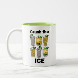 Mint Julep Cocktail Verpletter Het Ijs Grappig Tweekleurige Koffiemok