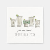 Mint Julep Derby Day Party Servet (Voorkant)