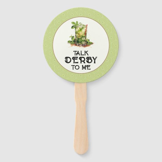 Mint Julep Derby Handwaaier (Achterkant)