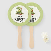 Mint Julep Derby Handwaaier (Voorkant en achterkant)