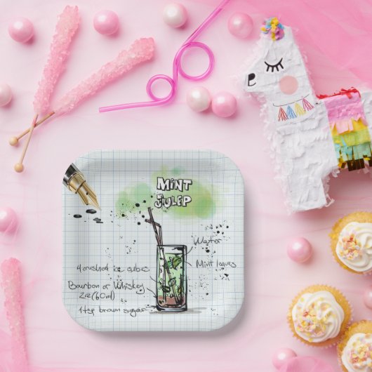 MINT JULEP DERBY PARTY PAPER BORD (Feest)