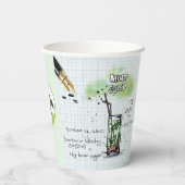 MINT JULEP DERBY PARTY PAPIEREN BEKER (Achterkant)