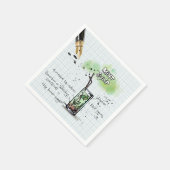 MINT JULEP DERBY PARTY PAPIEREN SERVET (Hoek)