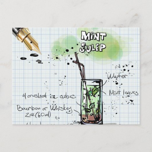 MINT JULEP DERBY PARTY UITNODIGING (Voorkant)