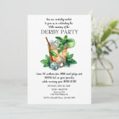 Mint Julep Derby Party uitnodiging (Staand voorkant)