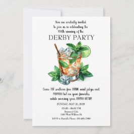 Mint Julep Derby Party uitnodiging