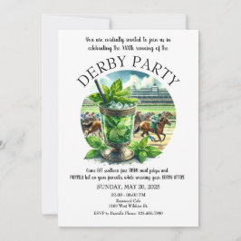 Mint Julep Derby Party uitnodiging