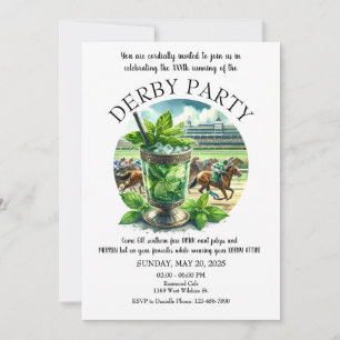Mint Julep Derby Party uitnodiging