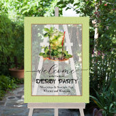 Mint Julep Derby Welkom Acryl Bord