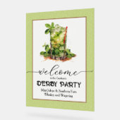 Mint Julep Derby Welkom Acryl Bord (Hoek)