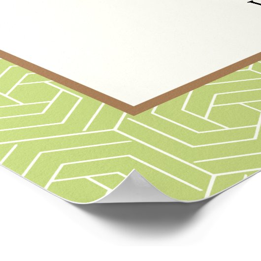 Mint Julep Derby Welkom Poster (Hoek)