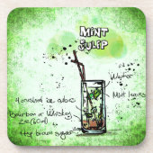 Mint Julep Drink Recipe Drankjes Onderzetter (Voorkant)