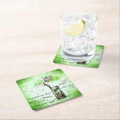 Mint Julep Drink Recipe Kartonnen Onderzetters (Insitu)
