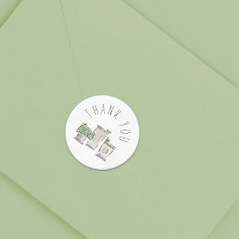 Mint Julep Hartelijk dank Ronde Sticker