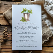 Mint Julep Horse Race Derby Day Party Kaart