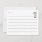 Mint Julep Horse Race Vrijgezellenfeest Recept Kaa Kaart (Achterkant)