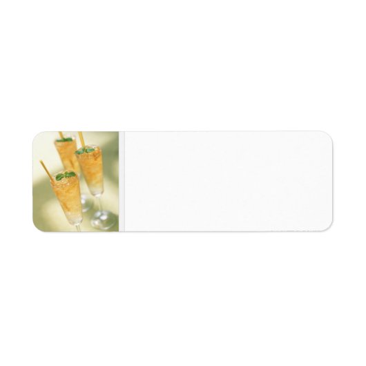 Mint Julep Kentucky Derby Cocktail Adreslabels Etiket (Voorkant)