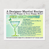 Mint Julep Martini Recept Briefkaart (Voorkant)