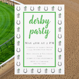 Mint Julep & Paardenhoefrand Derby Preppy Race Kaart