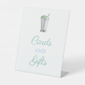 Mint Julep Paardenrace Kaarten en geschenken Reclamebord Met Voetstuk (Voorkant)