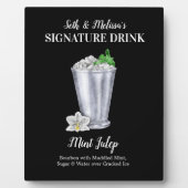 Mint Julep ・ PERSONALIZE deze Drink van de Handtek Fotoplaat (Voorkant)