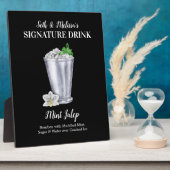 Mint Julep ・ PERSONALIZE deze Drink van de Handtek Fotoplaat (Zijkant)